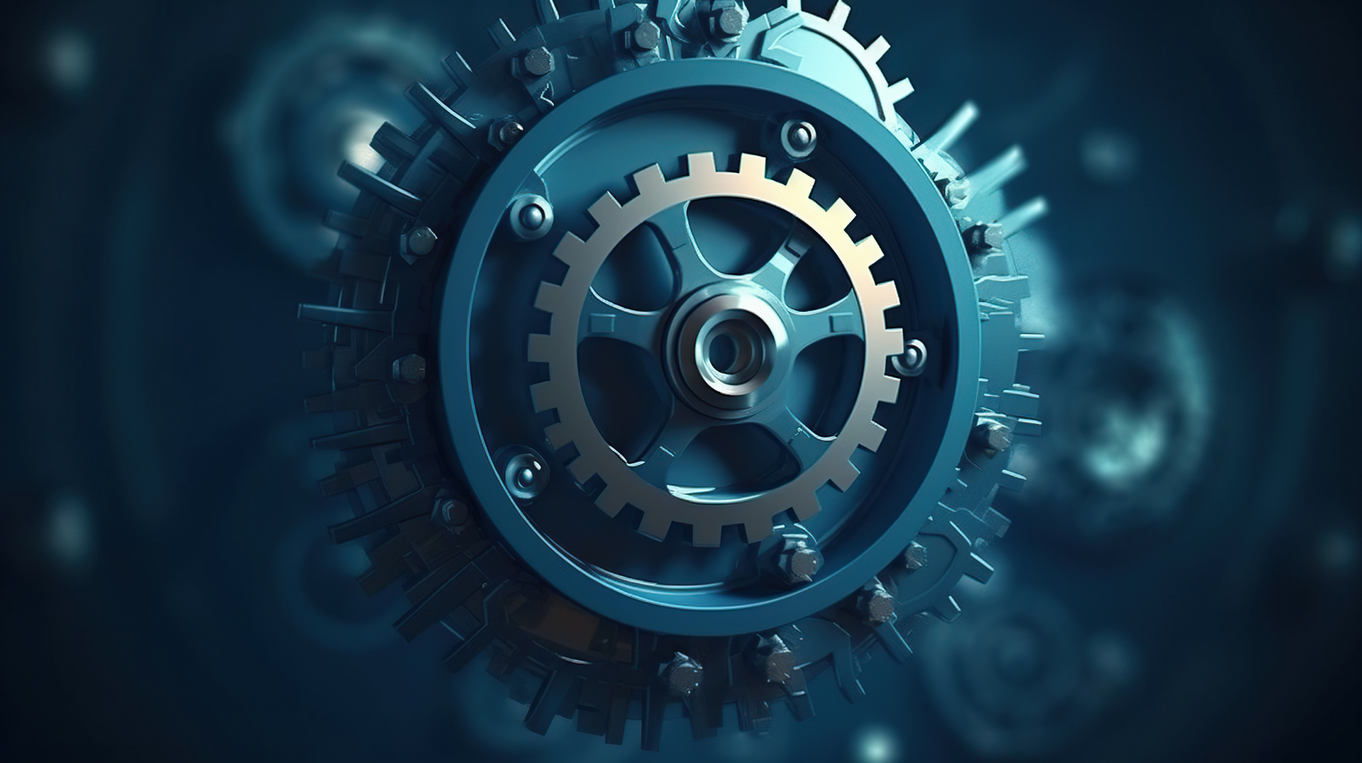 machine, gear low poly design